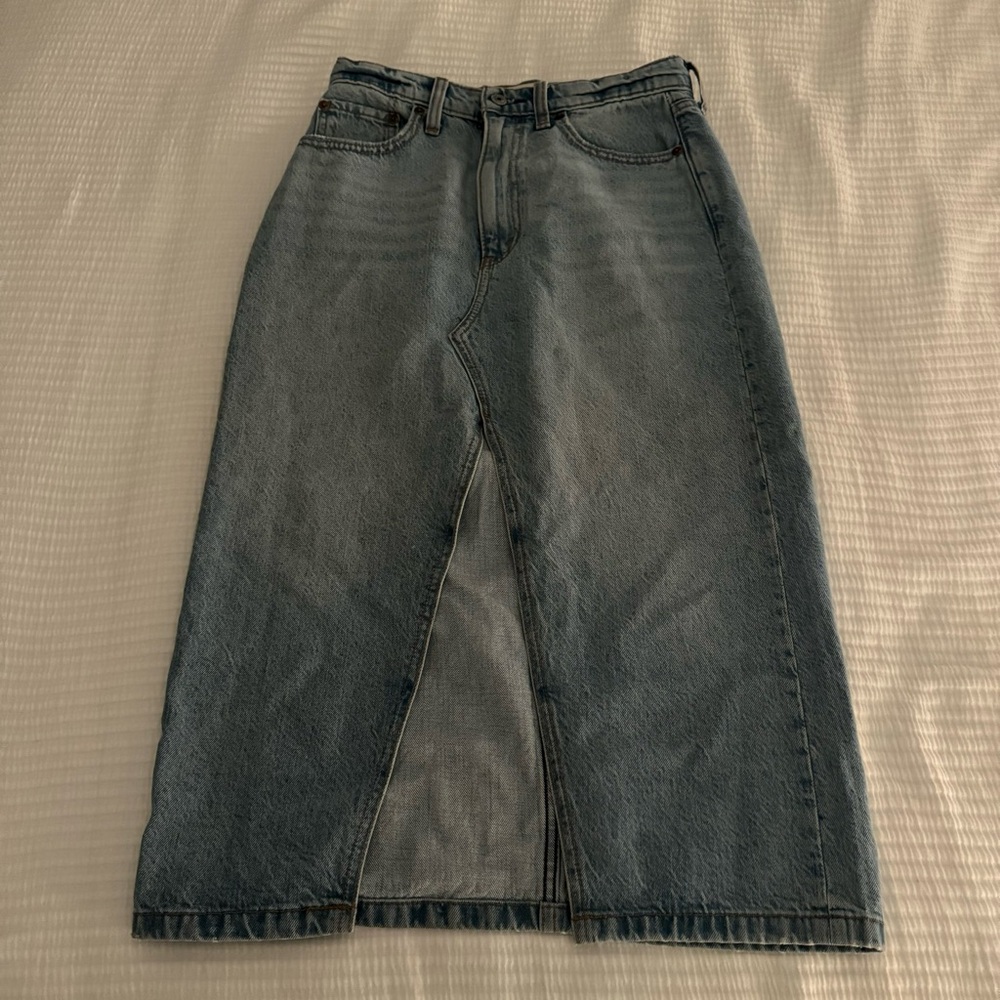 abercrombie denim skirt